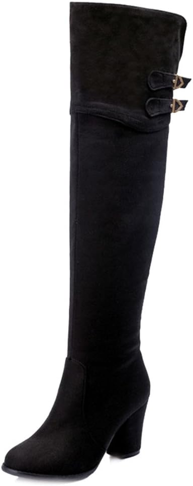 Onewus Women Over-The-Knee Boots with Block Heel