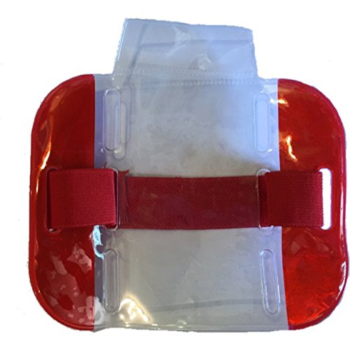 High Visability Security Arm Band Id Holder- Choice of Colors - By Pac Supplies USA (HI VIZ BLACK) - Thumbnail 4