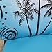 BDK Blue Palm Tree Design Seat Covers for Car & SUV - Universal Fit Car Auto Accessory
