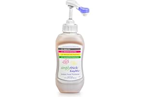 SIMPLY THICK SimplyThick EasyMix | 92 Servings | Gel Thickener for those with Dysphagia & Swallowing Disorders | Won't Alter The Taste of Liquid | Easy to Prepare | 16.9 Fl Oz Bottle with Pump