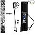 York Nordic Black Maori Tattoo Hiking / Walking Poles w/flip locks, detachable feet and travel bag - 2 poles