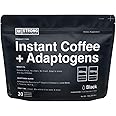 STRONG COFFEE COMPANY, INSTANT BLACK COFFEE - 30 Servings, Extreme Focus, Adaptogen Coffee, No Jitters, No Crash