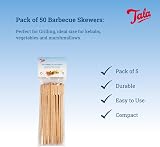 Tala Bamboo Skewers 18cm Pack of 50 Flat End Eco Friendly BBQ Grilling view 2