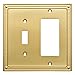Franklin Brass W35063-BB-C Classic Beaded Switch/Decorator Wall Plate/Switch Plate/Cover, Brushed Brass
