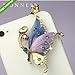 Ip242a Crystal Purple Butterfly Dust Plug-Earphone Jack Accessories for for iPhone 4 4s / Ipad/iPod Touch/Samsung/Other 3.5mm Ear Jack