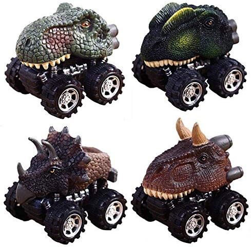 Dinosour Toy Cars for Boys Toddlers, GZCY Dinosour Pull Back Cars for Kids 2-9 Year Old Boys Toys Christmas Gifts Birthday Present (US shipment)