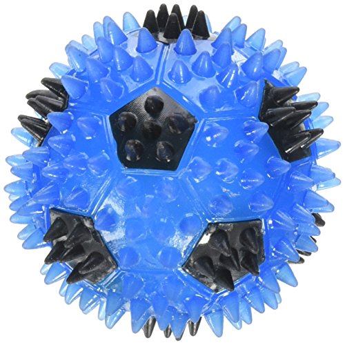 Gnawsome Squeak and Light Soccer Ball for Dogs, Small 2.5", Colors will vary