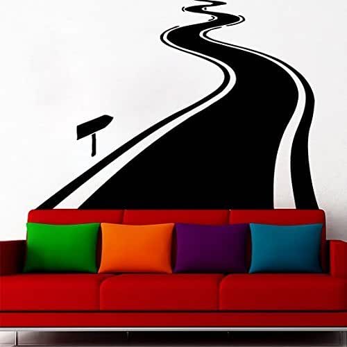 road wall decal road track wall sticker car band wall