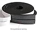 MAGZO Weather Stripping Door Seal, 3/4 Inch Wide X 3/8 Inch Thick Adhesive Foam Tape Soundproof Weatherstripping for Windows, 2 Rolls Total 13FT Black
