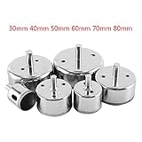 Wrightus 30mm-80mm Diamond Hole Saw Drill Bit Set Coated Core Extractor Remover Set Tools For Tiles Glass Ceramic, Marble, Granite Stone, Porcelainetc.