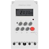 30A Digital Timer Switch Programmable Electronic Time Control 7 Day Heavy Duty Digital Programmable Timer AC-DC 12V