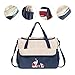 SoHo Animals Diaper Tote Bag 10 Pc, Elephants Blue