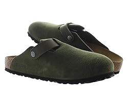 Birkenstock Men's Boston Clogs, Thyme, Green, 12
