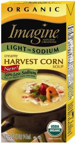 Imagine Organic Soup, Light Sodium Creamy Harvest Corn, 32 Ounce