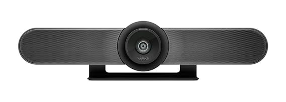 Logitech MeetUp Conference Kamera (mit 120-Grad-Sichtfeld und 4K-Videoqualität) schwarz