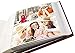 Golden State Art, Family Holiday Photo Album for Christmas, Vacation, Anniversary Photography Book Hold 200 4x6 Horizontal Photos with Memo, 2 Per Page Large Capacity (Leatherette Cover - Maroon)