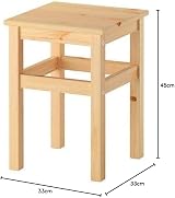 IKEA Solid Wood Stool - Durable Pine for Children's Furniture view 3