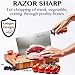 TradaFor Meat Cleaver - Chinese Meat Cleaver Knife - Butcher Knife - Chinese Vegetable Cleaver 7.2 Inch - Heavy Duty Meat Chopper Knife - German Stainless Steel - Best Gift in Stylish Giftbox