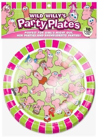 Wild Willy 8 Inch Plates, 10 Count by Wild Willy