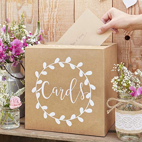 Ginger Ray Party Card Post Box Holder for Weddings, Baby Shower & Bridal Shower Party