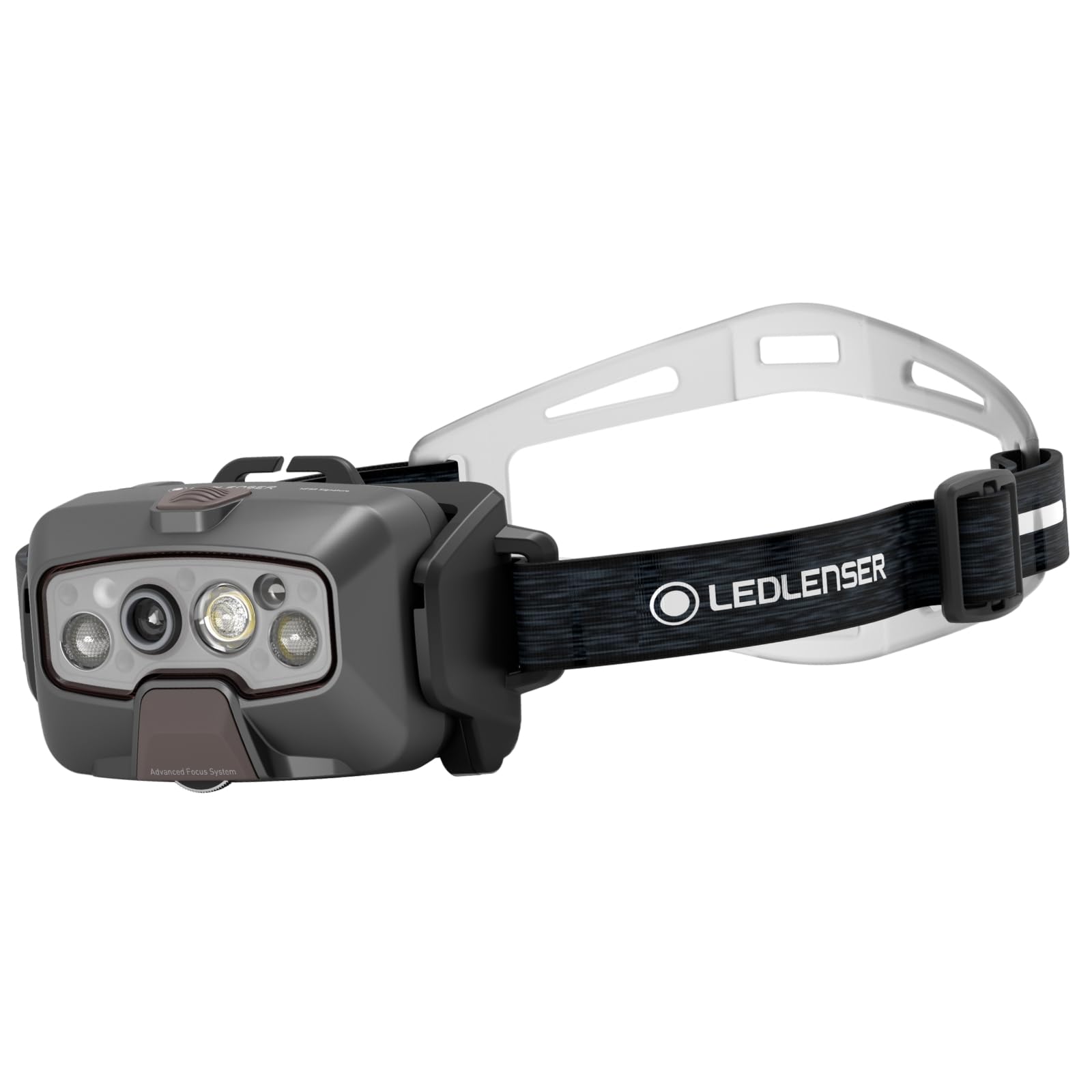 Ledlenser HF8R Signature Rechargeable 2000 Lumen LED Head Torch, Super Bright, for Running, Hiking, Camping, Fishing, Includes Digital Focus, RGB Light and USB C Charger, Essential Outdoor Equipment