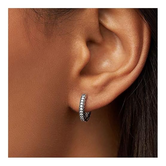 Pandora Pendientes de aro Mujer plata - 296317CZ - Imagen 5