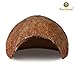 SunGrow Coco Hut for Pets, 5x3 Inches, Smooth-edged Coconut Shell, Compact, Spacious, Perfect Hideout for Your Fish, 1 Piece