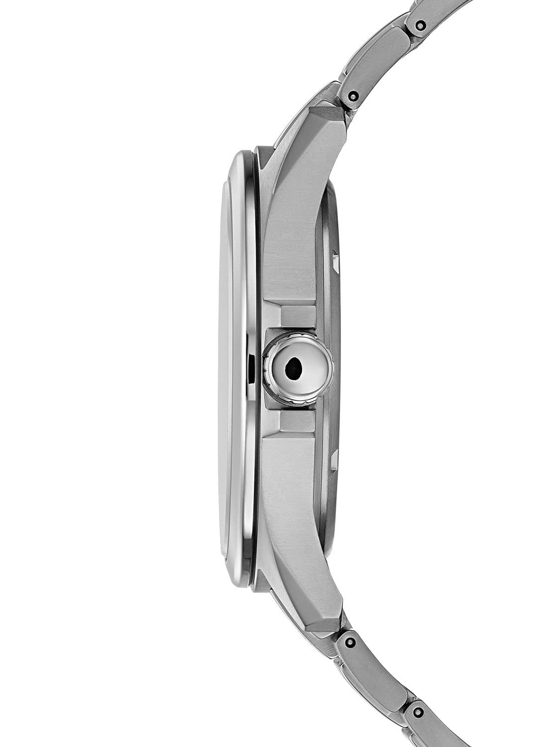 Citizen Herren Analog Eco-Drive Uhr mit Super Titanium Armband BM7470-84E, Silber 3