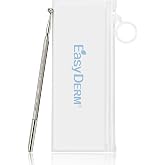 EasyDerm 2-in-1 Dual-Tip Pimple Popper Tool - Acne Extractor for Clear Skin | Whitehead, Blackhead, Sebum Removal Tool, Breakout / Zit Spot Care, Acne Spot Treatment, Korean Skincare, Travel Essentials