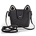 Deoot Little Girls Purses Black Cute Cat Shoulder Crossbody Bag for Kids,Toddler,Girls