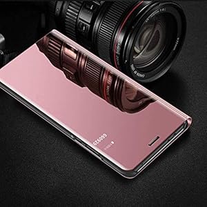 KERUN Cover per Oppo Reno 4Z (5G), Custodia Luxury Mirror Leather Magnetic Flip Stand Protective Case in Pelle PU… - immagine 3
