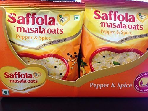 Saffola Masala Oats - Pepper &amp; Spice- 40g x 12 Pack by Safola