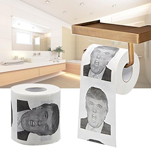 xbwwt Novelty Toilet Paper Roll Funny Humour Trump Toilet Paper(63g)