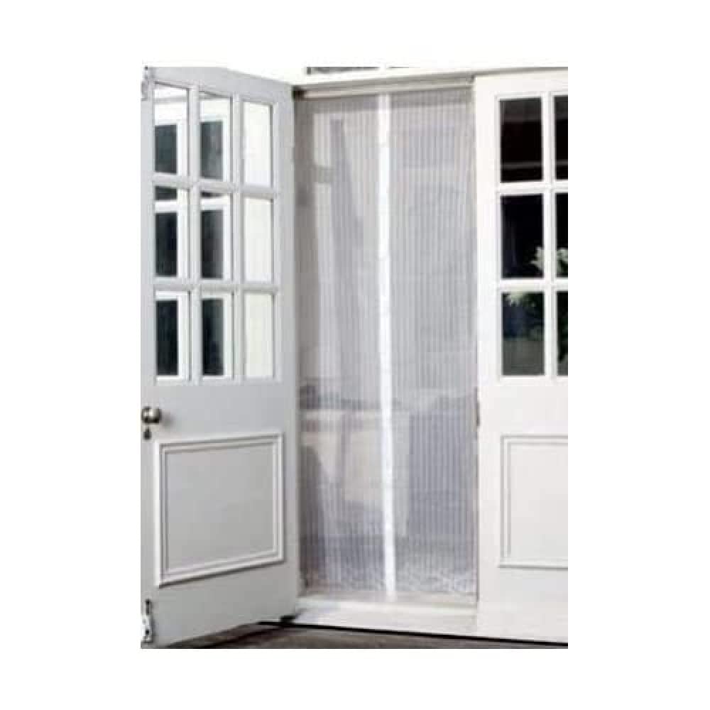 Ram® White Magnetic Door Curtain Automatic Closing Magnetic Fly Insect Bug Screen 100CM X 210CM