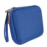 Khanka Hardshell EVA Storage Carrying Travel Case Bag for Logitech UE Roll 360 Wireless Bluetooth Speaker - Blue