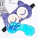 Drasawee Lovely Comfort Sleeping Ice Bag Stuffed Eye Mask Blindfold Purple