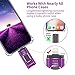 XiangGao Photo Stick Compatible for iPhone Flash Drive 128 GB iOS Flash Drives for iPhone Backup Drive OTG Smart Phone Memory Stick iPAD External Storage USB 3.0 Flash iPhone Drive Jump (purple-128gb)