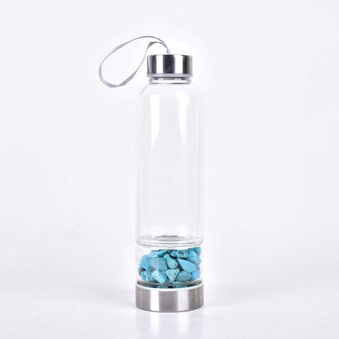 Reusable Gem Water Bottle Healing Crystal Water Bottles