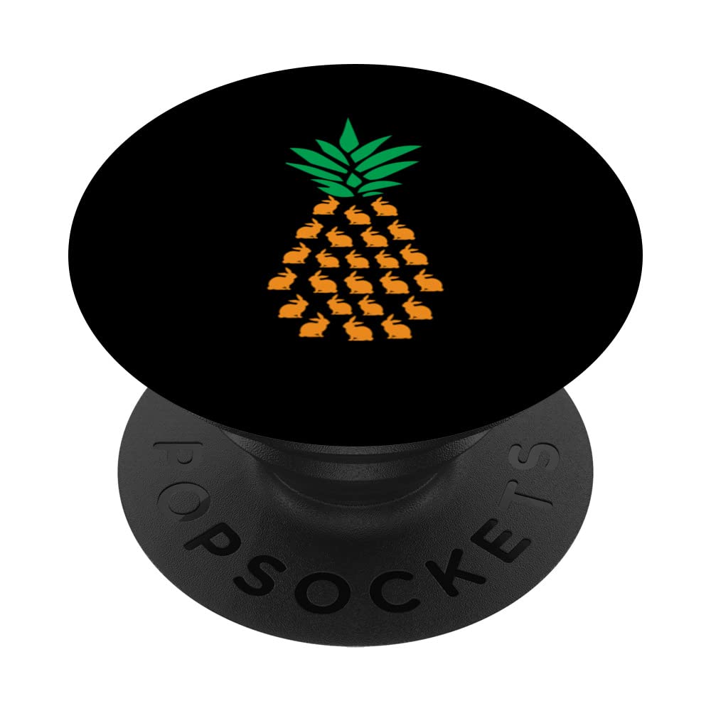 Pineapple Rabbits Apparel Rabbit Lover Aloha Hawaii Beaches PopSockets Swappable PopGrip