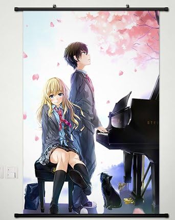 Amazon Com Wall Scroll Poster Fabric Painting For Anime Shigatsu Amazon Com Wall Scroll Poster Fabric Painting For Anime Shigatsu