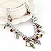 Walking Dead TV Series (11 Charms) Silvertone Charm Bracelet
