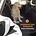 OKMEE Dog Car Seat Cover, Nonslip Scratchproof Dog Hammock, 600D Oxford Fabric Pet Seat Cover Easy to Install & Remove Bench Dog Seat Cover Protector for Most Cars Trucks SUVs
