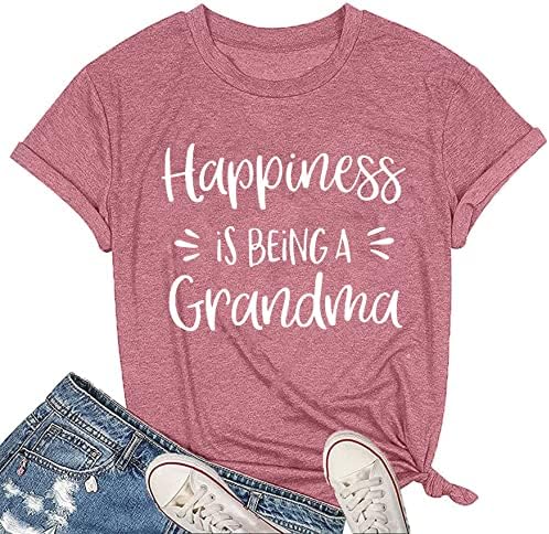 MAIHUN Womens Grandma Shirt Happiness is Being a Grandma Shirt
