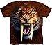 The Mountain Sabertooth Tiger Child T-Shirt, Brown and Red, Small