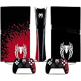 Decal Skin for PS5 Pro Console and Controllers, PS5 Pro Console Accessories, Vinyl Skin Stickers for PS5 Pro, Digital Edition - Black and White