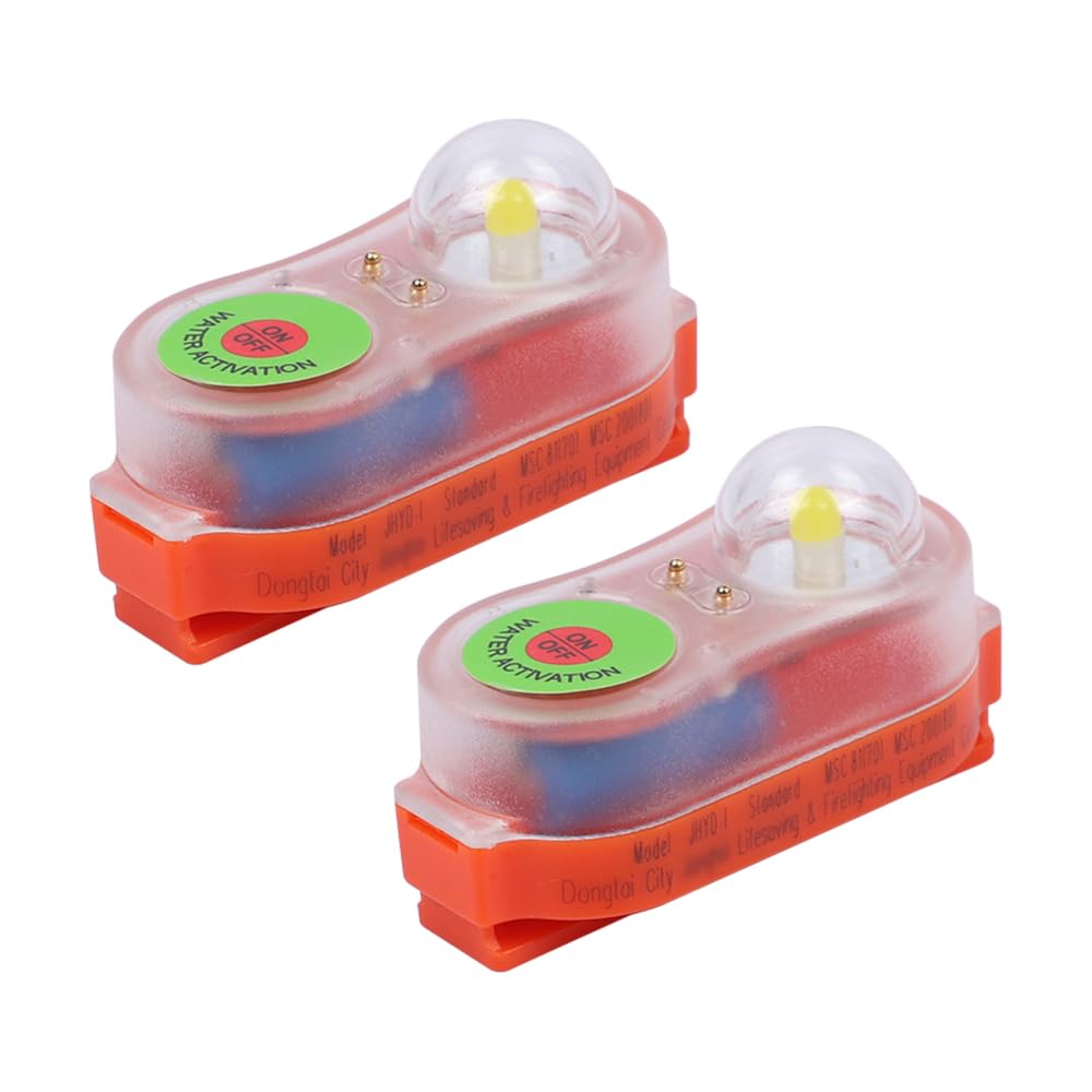2PCS Life Jacket Light, Automatic Locator LED Light
