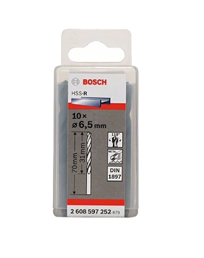Bosch 2608597252 65 x 31 x 70 mm Din1897 HSS-R Stub Drill Bits