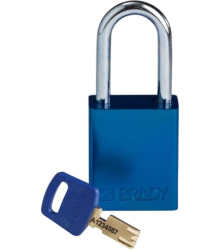 Brady 143150, Compact Safety Padlock Red, (Pack of 12 pcs