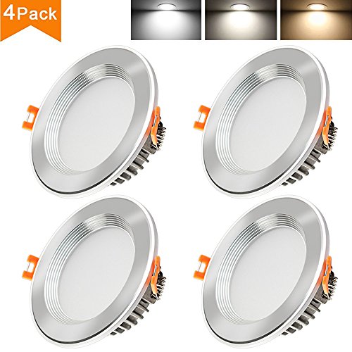 Betorcy 3 Colors Changing LED Downlight, White / Neutral / Warm , 3 Inch Ceiling Light, CRI80+, 4W ( 30W Equiv