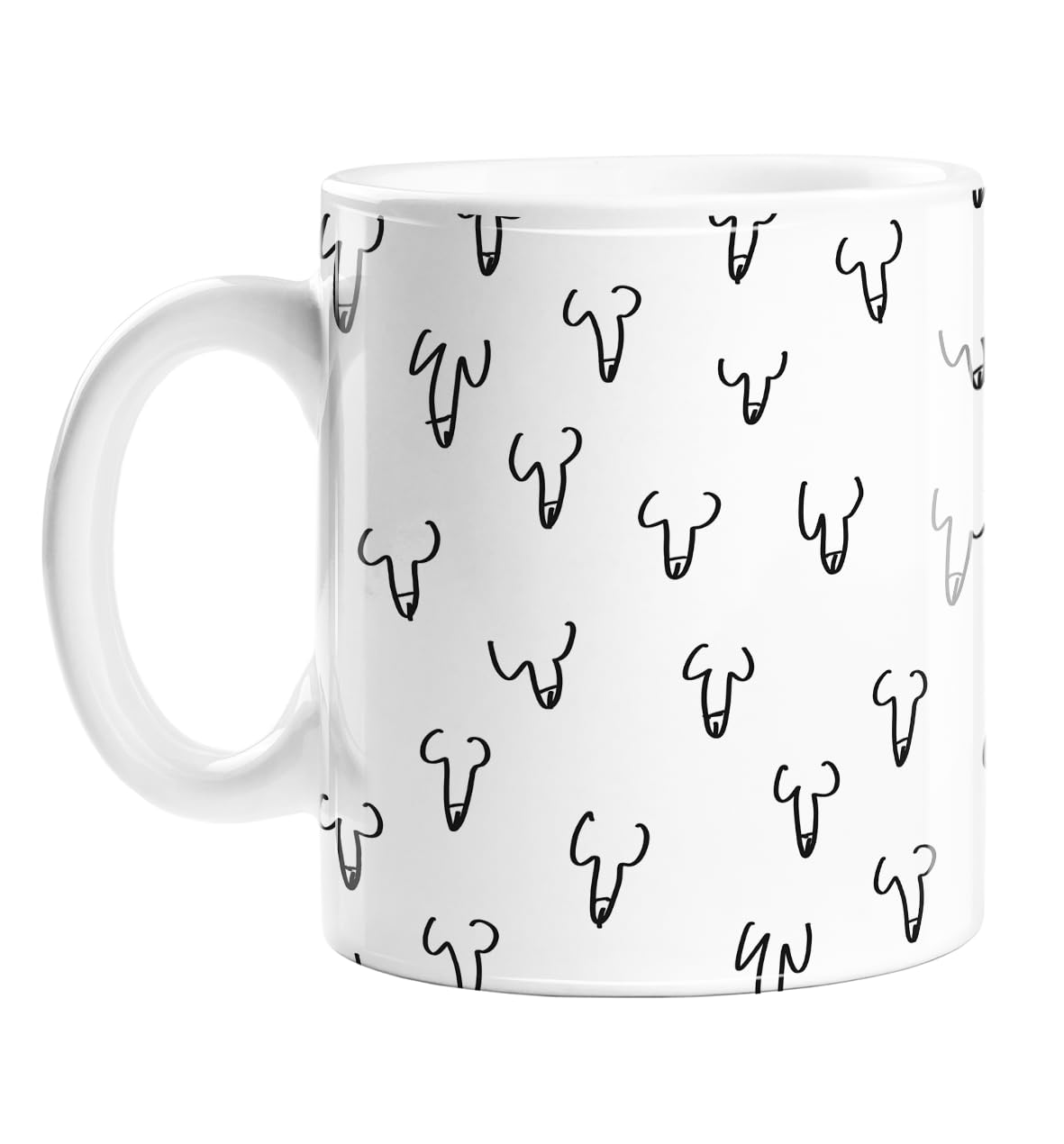 Penis Print Mug | Hen Do Gifts, Willy Mug, Rude Mugs for Women, Bridal Shower Gifts, Funny Illustrated Mug, Adult Humour Mug for Her, LGBTQ Mugs for Gay Men